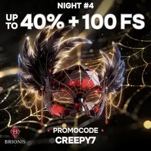 Kod promocyjny CREEPY7 w Brionis Casino: do 40% + 100 FS w grze Joker Queen