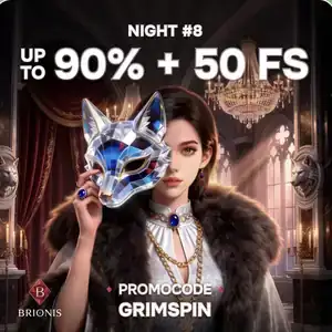 Kod promocyjny GRIMSPIN w Brionis Casino: do 90% + 50 FS w grze Treasure of Anubis