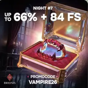Kod promocyjny VAMPIRE26 w Brionis Casino: do 66% + 84 FS w grze Dragon Queen MEGAWAYS