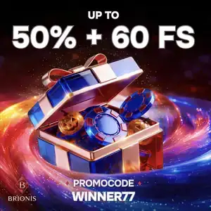 Kod promocyjny WINNER77 w Brionis Casino: do 50% + 60 FS w grze Book Of Cats Megaways