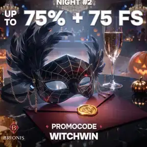 Kod promocyjny WITCHWIN w Brionis Casino: do 75% + 75 FS w grze Forgotten